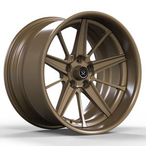 Wholesale Aluminum Alloy Car Forged Wheels For Sale Custom 2 Piece Wrangler Polished Bronze Rims from china suppliers