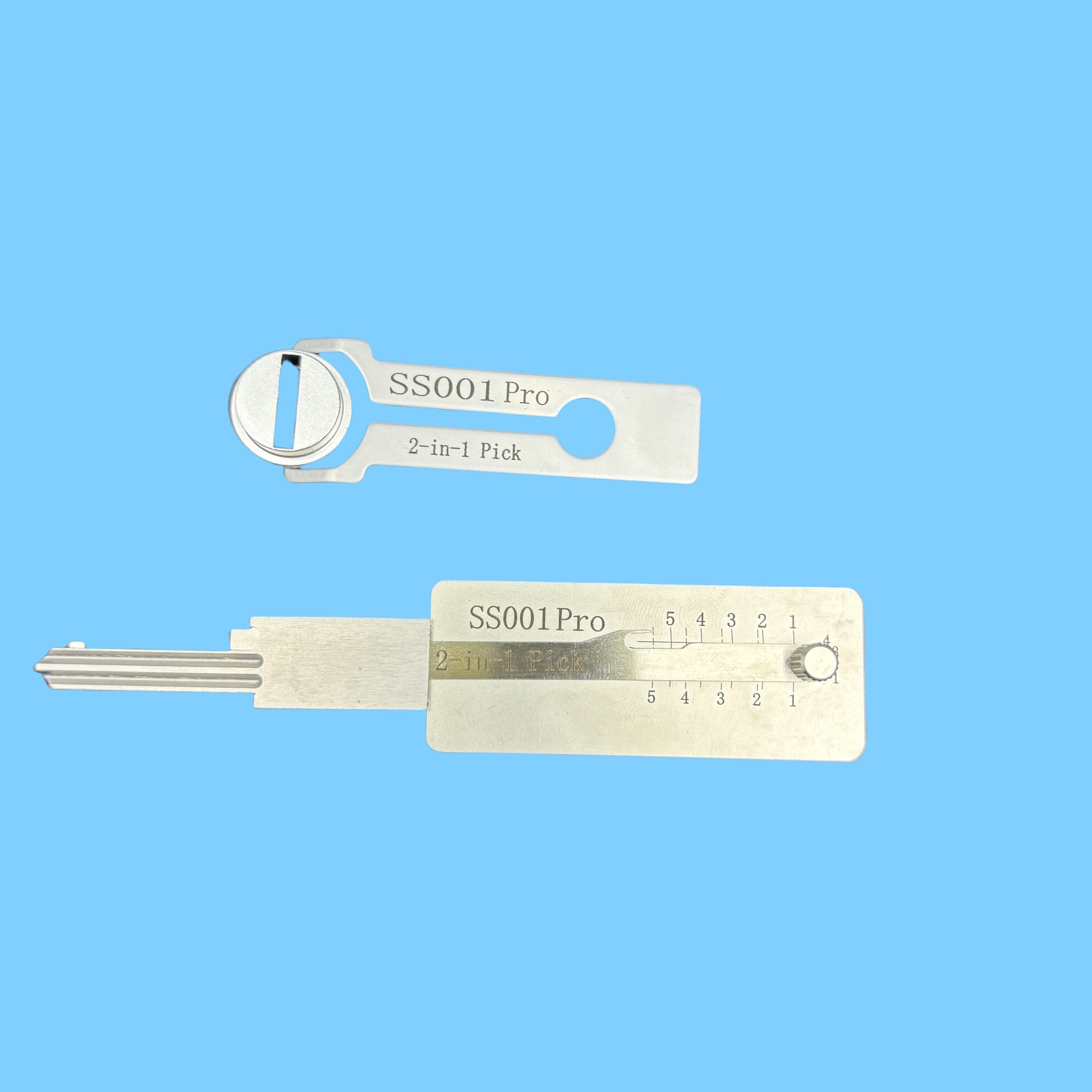Stainless Steel Locksmith Tools Portable Door Lock Pick Tool 2pcs For Residential