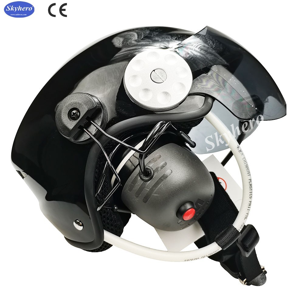 En 966 Standard Powered Paragliding Helmet Noise Cancel Paramotor Helmet Color Red Black White Blue Paramotor