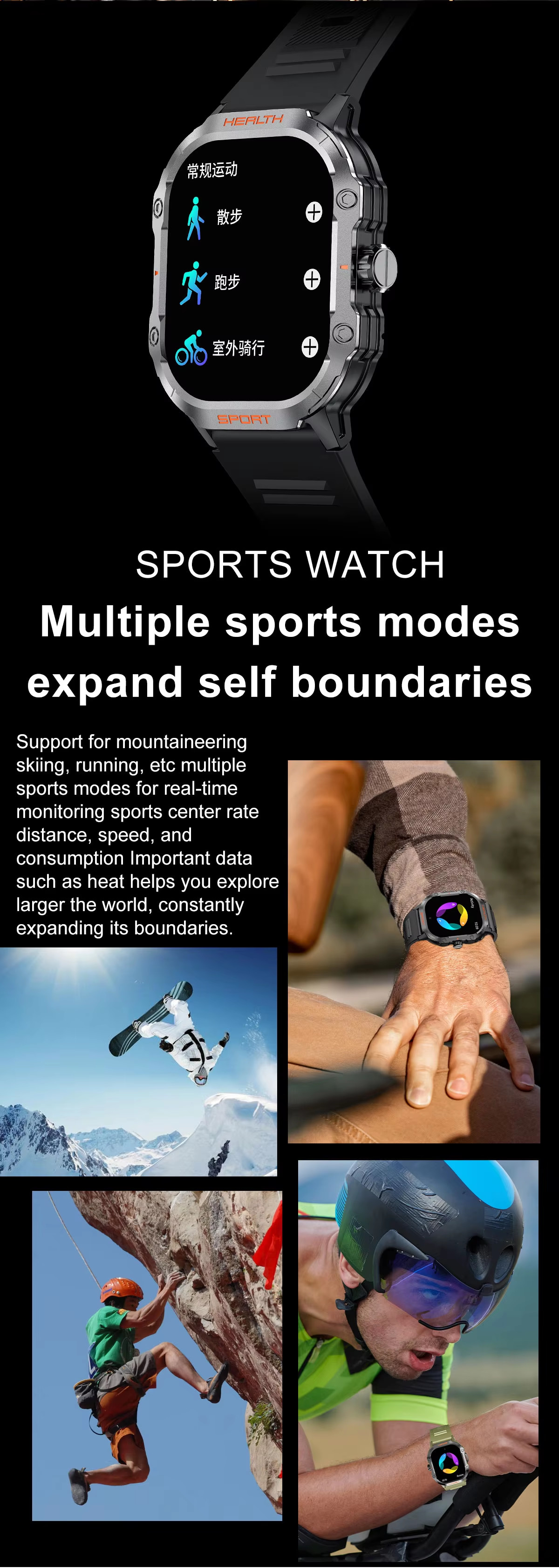 2.1inch Amoled Smart Watch HK24 Men Sports AI Voice Assistant Health Monitoring for men