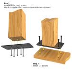 Nonstandard Post Anchor Base Steel Plate for 2x4 4x4 Deck Railing Wood Fence