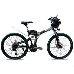 Wholesale Non Slip 26 Inch Electric Bicycle , 21 Speed Fold Up Electric Bike 48v from china suppliers