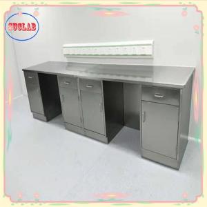 Wholesale Silver Finish And Style Laboratory Bench With Stainless Steel Cabinet from china suppliers