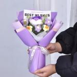 Handmade Crocheted Artificial Flower Bouquet High Valentine's Day Thanksgiving