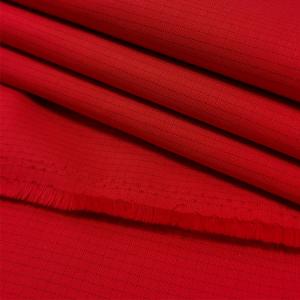 Wholesale 4mm Grid Conductive Wire Red Anti Static TC Fabric 33% Cotton 2% Carbon Fiber from china suppliers