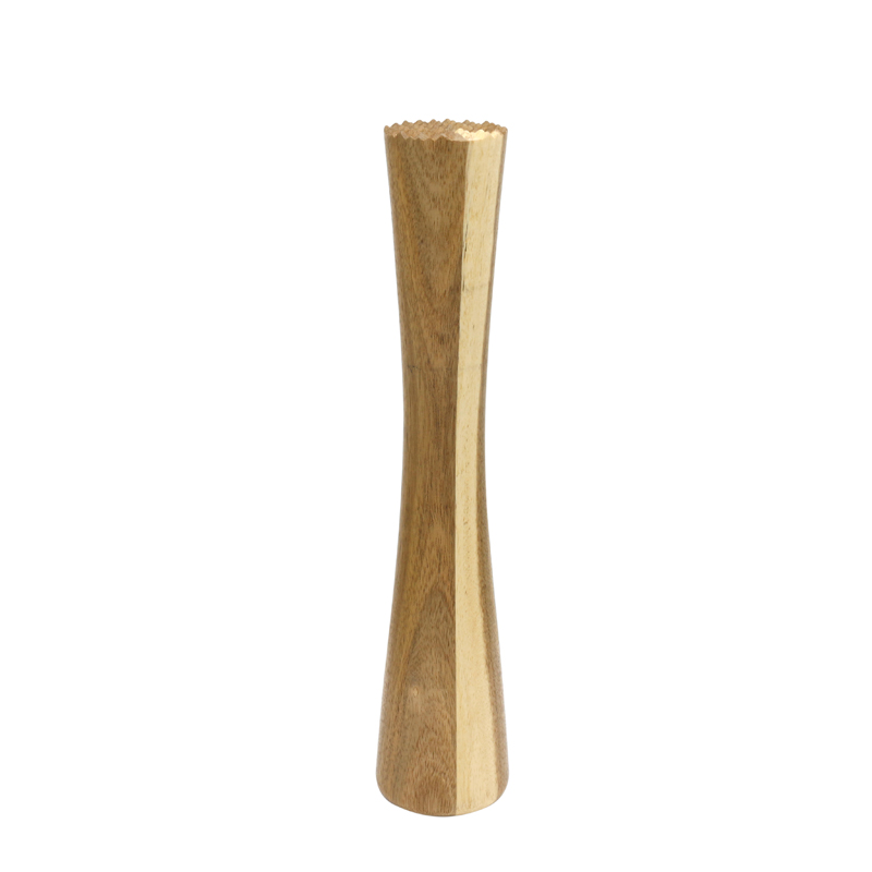 310 X 60mm Polished Wooden Muddler Acacia Wood Garlic Ice Pound Stick
