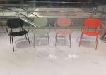 Pink Minimalist Dining Chairs PP Polypropylene Plastic Chair