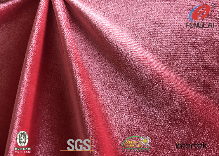 Chinese Textile Fashion Spandex Velvet Fabric With Ice Flower Pattern Fire Retardant