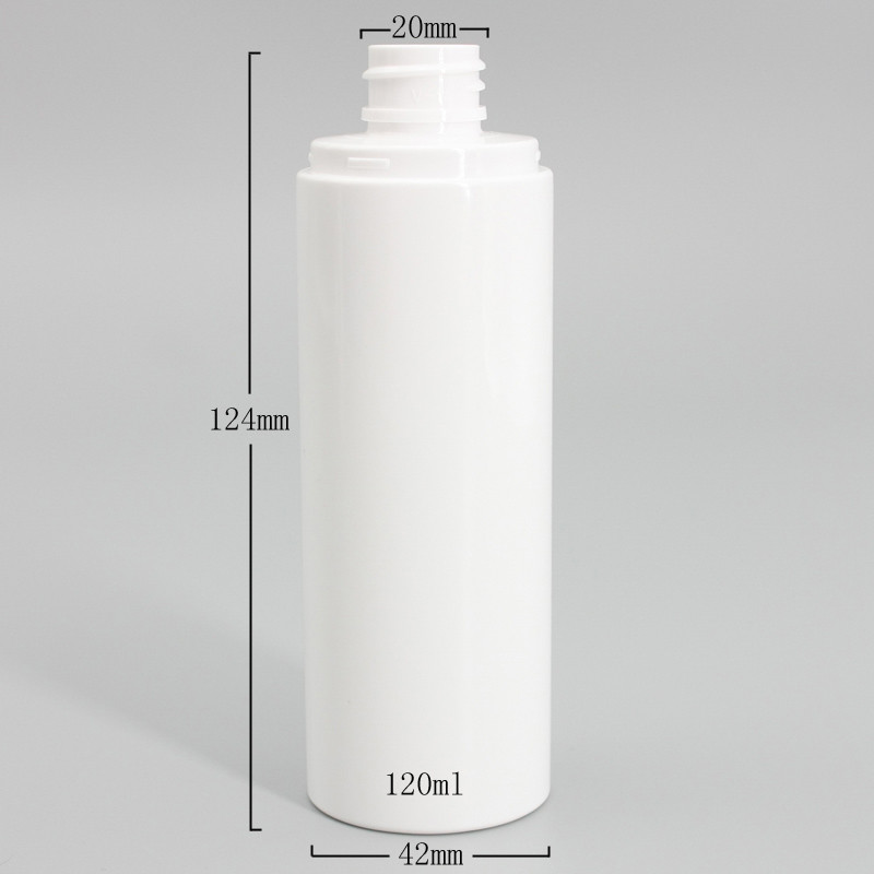 White Cylinder 4oz Face Cleanser 150ml PET Plastic Bottle