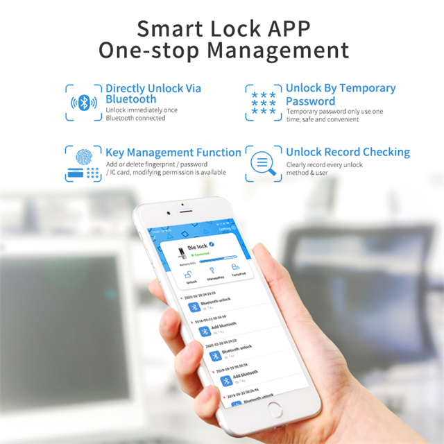 500DPI Intelligent Fingerprint Password Lock 4 AA Alkaline Batteries