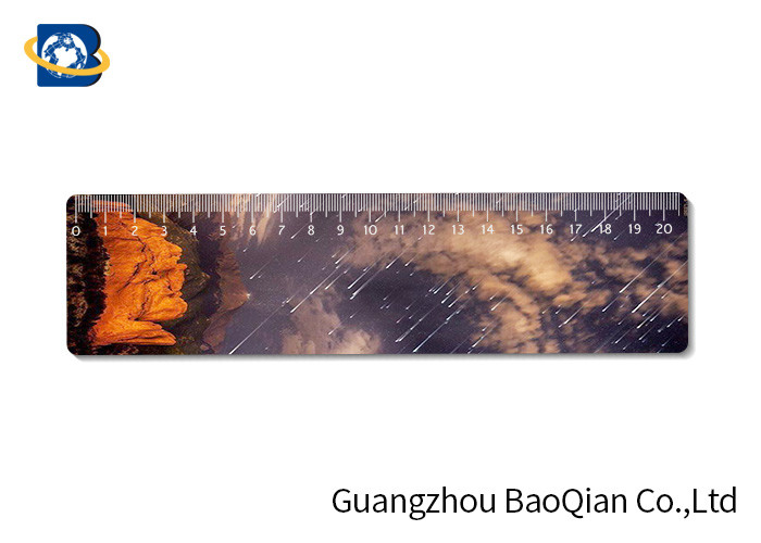 PP / PET Flexible 3D Lenticular Ruler 20cm Length Size Advertising Gift