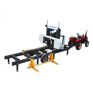 Wholesale Forestry equipment horizontal wood portable band saw Hydraulic sawmill from china suppliers