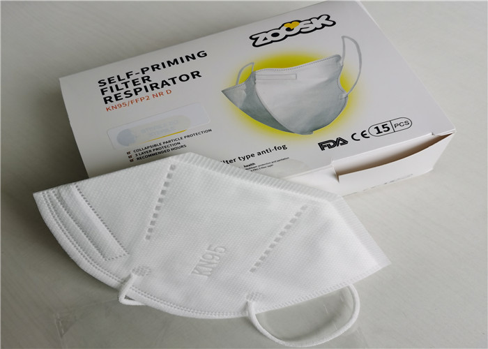 En149 Ffp1 Ffp2 Dust Mask / Ffp2 Respirator Mask With Ear Loop Skin Friendly