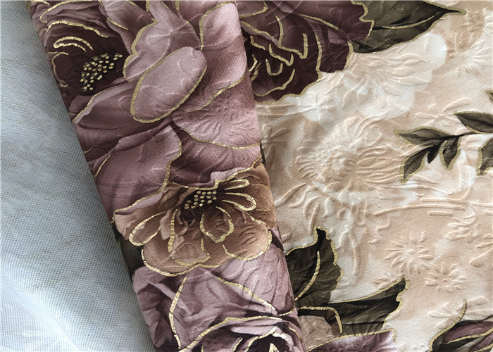 Printed Polyester Holland Velvet Sofa Upholstery Fabric For Sofa Cover