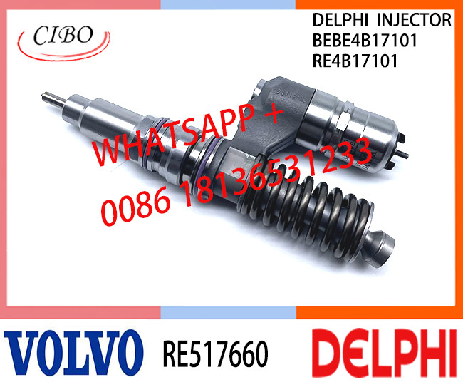 VOL RE517660 BEBE4B17101 Fuel engine Diesel Injector RE517660 BEBE4B17101 A3 for VOL 6125 TIER 2 -OH - LOW POWER