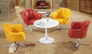 Wholesale modern PU leather meeting chair furniture/PU leather swivel coffee chair from china suppliers