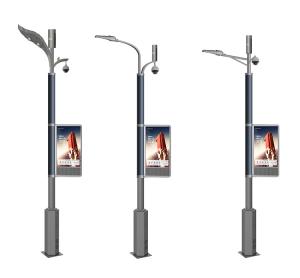Wholesale 6 Meter 8 Meter 20 Feet Smart Street Light Pole Led Display Advertising P4 P5 P6 from china suppliers