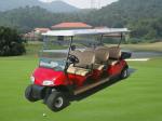 Multipurpose Red Color 48V Curtis Controller Electric Golf Club Cart With 6
