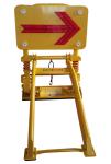 Traffic Yellow Construction Areas Lightweight Portable Vehicle Barricades