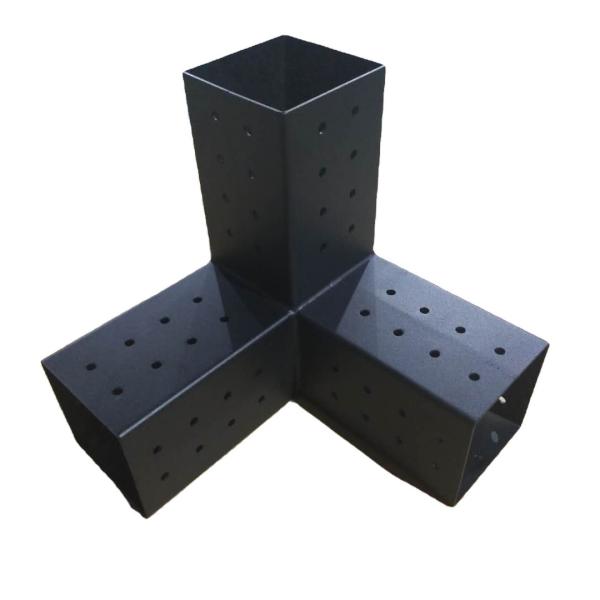 Powder Coated Heavy Duty Steel Pergola Bracket for 4x4 Wood Posts ISO9001 2008
