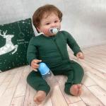 bamboo baby gift sets Baby Girls' Romper Organic Bamboo Zippered flip convertibl