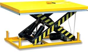 Wholesale Large Size Stationary Electric Hydraulic Scissor Lifting Table 0.75kw from china suppliers