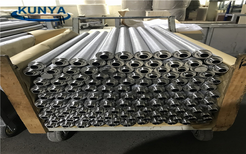 Melt 0.2um 2.0 MPa Sintered Metal Powder Filter Glass Media Strainer