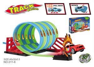 Wholesale Super Fun Toy Race Car Track Sets , Speedway Race Track Toy 360 Degree Flip from china suppliers