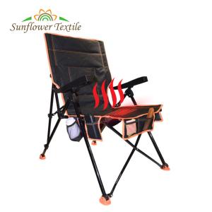 Wholesale Heated Outdoor Folding Camping Chair Black Steel Pipe 23''x33''x39'' from china suppliers