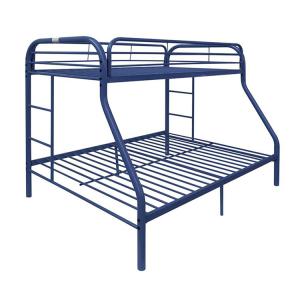 Wholesale Queen Size Blue Metal Bunk Bed Frame Adult For School from china suppliers