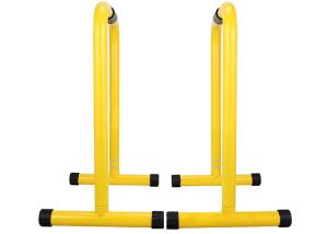 Wholesale Yellow Outdoor Parallel Bar Dips Equipment Iron Tube Material Easy Installation from china suppliers