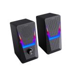 Knob Control Gaming 2.0 PC Speakers DC5V Frequency 60Hz-20KHz