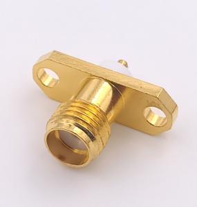Wholesale 2 Holes Sma Flange Mount Connector / Wifi Sma Connector Male 50 Cyles from china suppliers