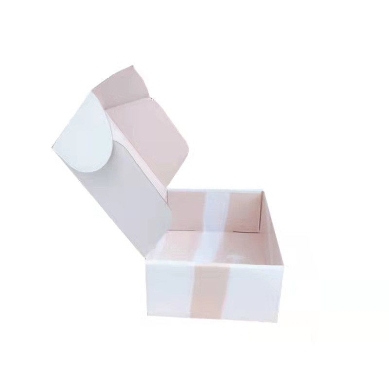 Custom Logo Folded Corrugated Shoe Box Shipping Gift Packing
