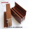 Buy cheap 20 X 80 Aluminum Glass Frame Extrusion , Wood Finish Aluminum Door Frames from wholesalers