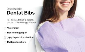 Wholesale Colorful Quality Dental Bibs 3ply Waterproof Absorbent Patient Medical Comfortable Disposable Dental Bib from china suppliers
