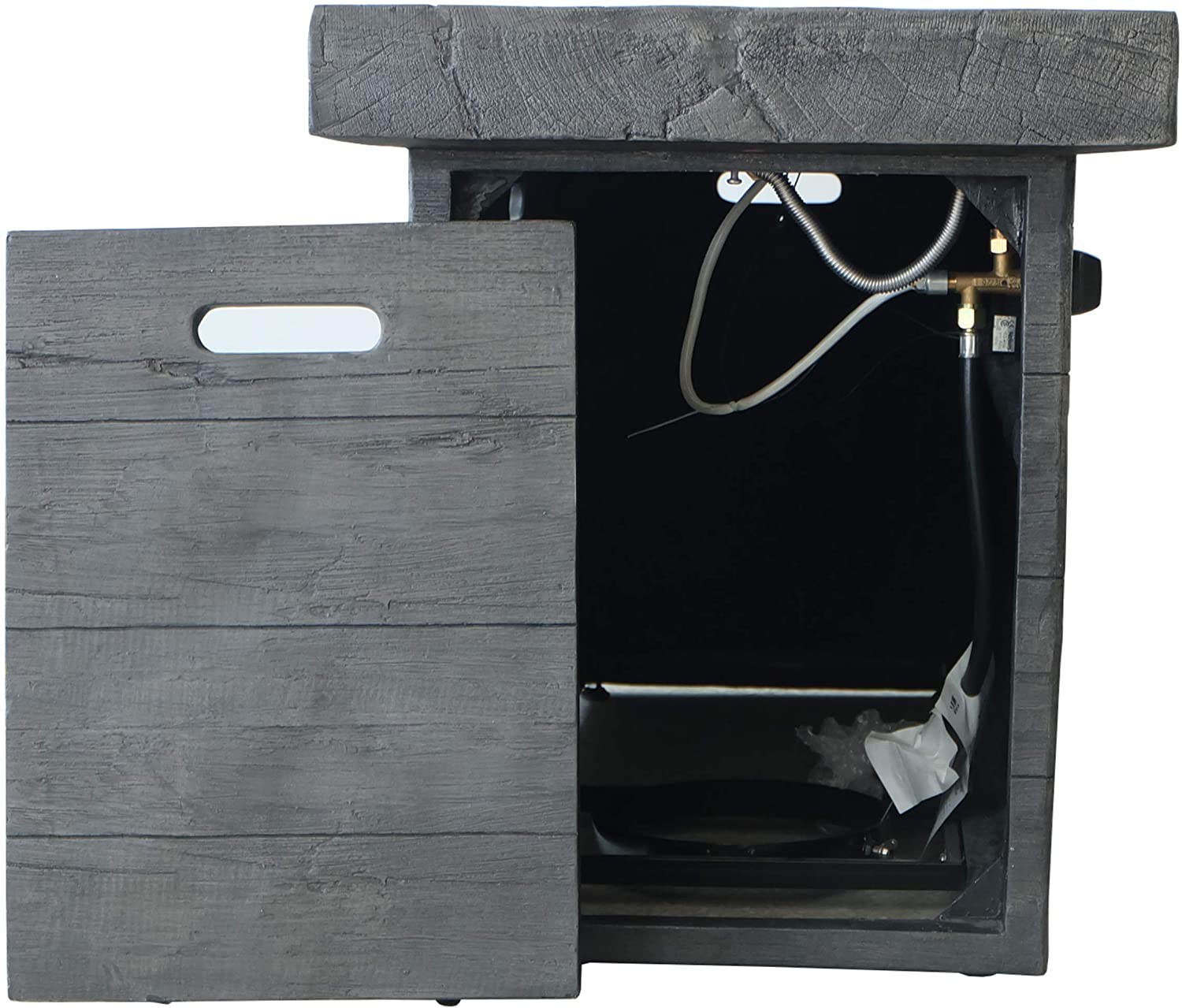 40,000 BTU Grey Gas Square Gardern Fire Pit Outdoor Brazier