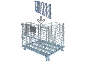 Wholesale Full Visibility Metal Mesh Storage Containers , 5 X 20 Inch Wire Shipping Containers from china suppliers