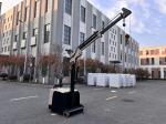 Non Standard Electric Counter Balance Forklift Truck with Crane Arm Length 2480
