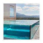 Durable Family Swimming Pool AUPOOL Modern Design Outdoor Clear Acrylic Swimming