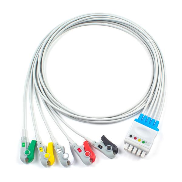 GE Healthcare Marquette ECG Leadwires 412681-001 GE Dash 2500 Solar 8000 5 Lead