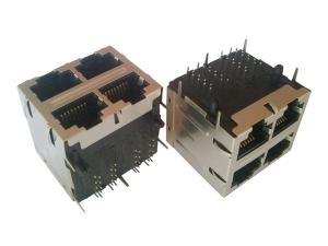 Wholesale Integrated Magnetics 2x2 RJ45 750 Mating Cycles 7.7Kg Retention Strength from china suppliers