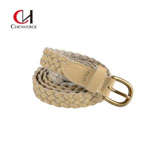 Wholesale Soft Waist Braided Cowhide Leather Belt Antiwear OEM Color CHENVERGE from china suppliers