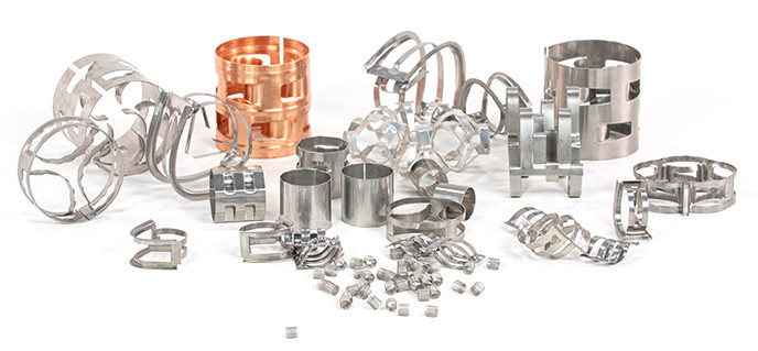 SS 304 / 316 Metal Tower Packing ISO9001 OEM For Gas Absorption