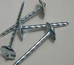 Wholesale Umbrella Head Metal Working Tools , Q195 Galvanized Roofing Nails Twisted Shank from china suppliers