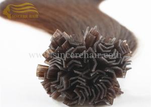 Wholesale 55 CM Straight Remy V Tip Human Hair Extensions - 22&quot; 1.0 G Brown Italian Keratin Fusion V-Tip Hair Extension for sale from china suppliers