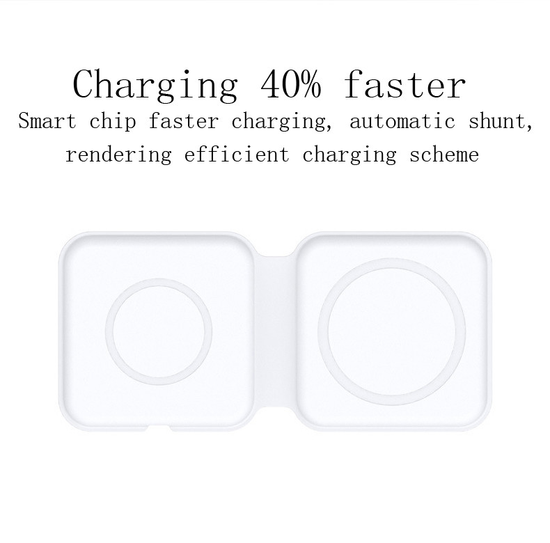 Folding 10W 15W Car Magnetic Wireless Charger Station 2 In 1