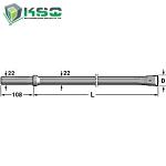 2000mm 8000mm Integral Drill Rod