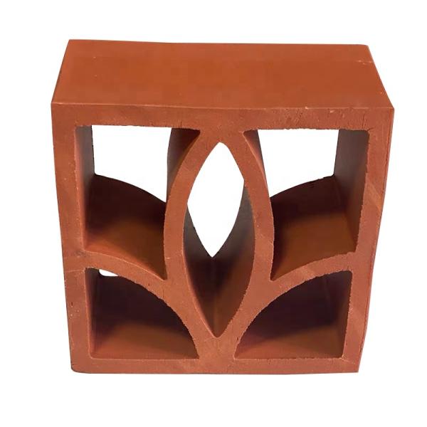 7% Absorption Terracotta Facade Panel Breezeway Tile In Classical Design For Decorative Garden Brick Decoration