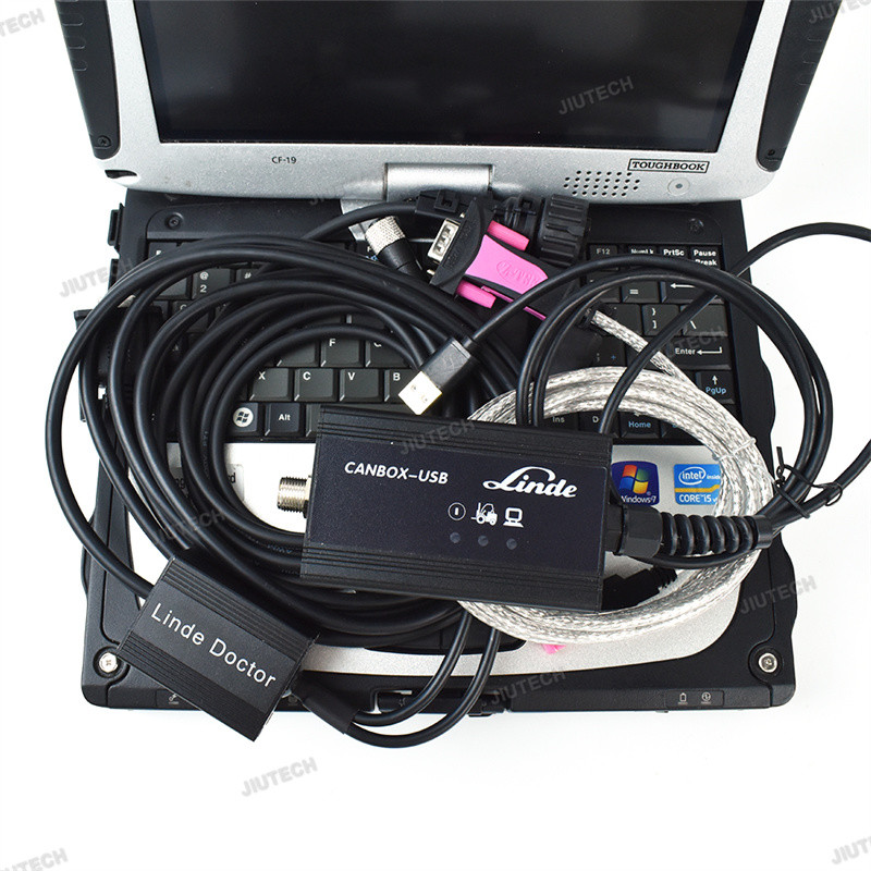Ready to use FZ G1 tablet+Forklift for Linde Canbox and Doctor with linde pathfinder LINDE LSG Linde Forklift software